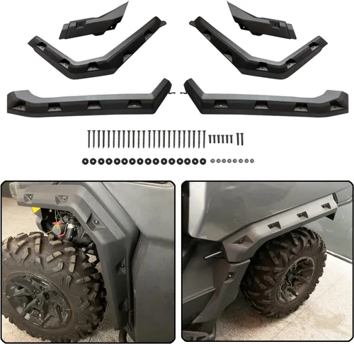 Vista 8 de Guardabarros extendidos compatibles con Can Am Defender, guardabarros delanteros y traseros compatibles con Can Am Defender HD5 HD10 HD8 MAX