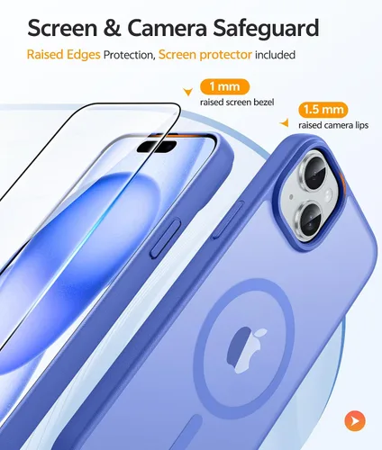 Vista 294 de FNTCASE Funda para Motorola Moto G-Stylus-5G-2025: Funda magnética translúcida mate a prueba de golpes para Moto G Stylus 2026, funda protectora