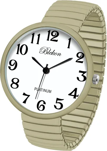 Vista 28 de Collections Nuevo Reloj de Moda con Correa Elástica de Tamaño Super Grande, Movimiento Japonés PC21J Aguamarina