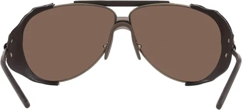 Vista 4 de GIORGIO ARMANI Man Sunglasses Matte Black Frame Dark Grey Lenses 69MM