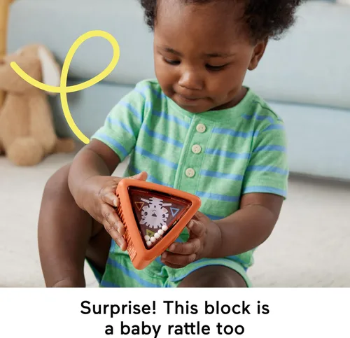 Vista 5 de Fisher-Price Bloques sensoriales de actividad ocupada para bebés y niños pequeños a partir de 6 meses