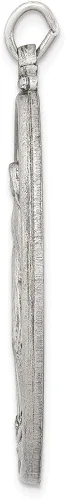 Vista 2 de Auriga Fine Jewelry Colgante de plata de ley 925 con medalla milagrosa antigua (L- 1.654in, W- 0.984in), regalo para mujer, Metal