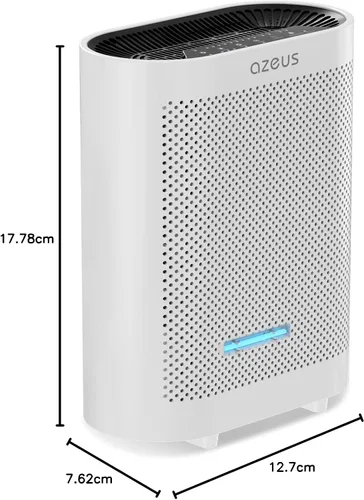 Vista 8 de Azeus Purificador de aire True HEPA GL-FS32 Sistema de filtración de 4 etapas, funcionamiento ultrasilencioso y sensor de calidad del aire, ideal