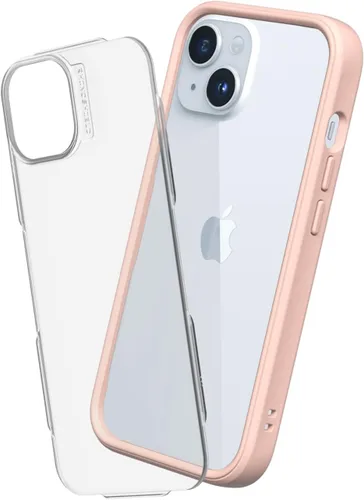 Vista 7 de RhinoShield Mod NX - Carcasa modular para iPhone 15 Funda protectora con placa trasera, diseño modular de 2 vías, protección contra caídas