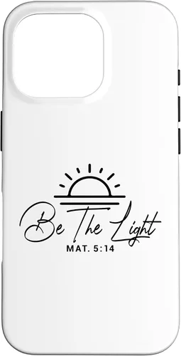 Vista 20 de Dichos cristianos y versos de la Biblia Mateo 5,14 Funda para iPhone 16
