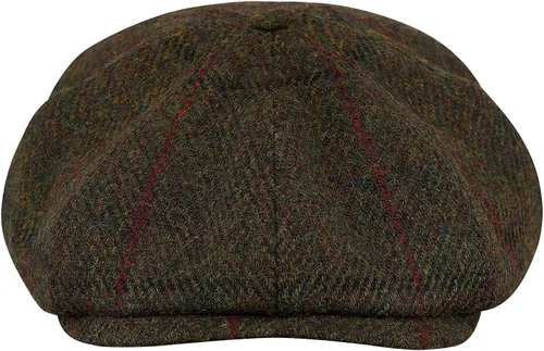 Vista 3 de Sterkowski Gorra Shelby Gorra 100% Harris Tweed Newsboy para hombre Sombrero de estilo pico de 8 paneles