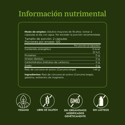 Vista 5 de Cápsulas Swanson Premium Brand de raíz de cúrcuma pulverizada, 720 mg, 1 Soporte para articulaciones, hígado y digestivo para adultos activos, sin
