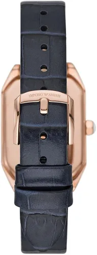 Vista 4 de Emporio Armani Womens Two-Hand Leather Watch