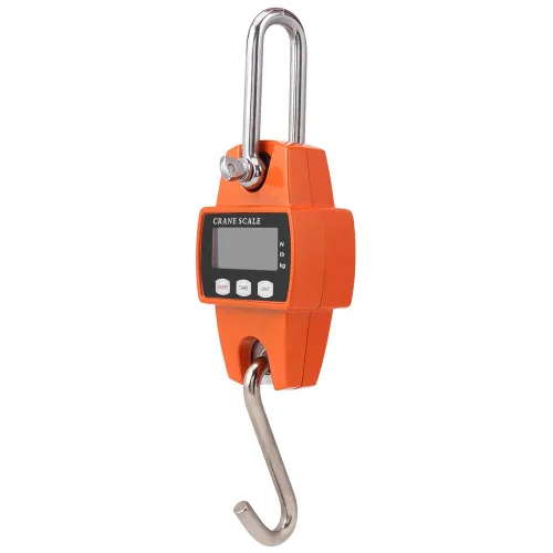 Vista 2 de 661.4 lbs Mini Escala Portátil LCD Digital Electrónico Gancho de Acero Inoxidable Colgante Pesaje Grúa Balanza Balanza