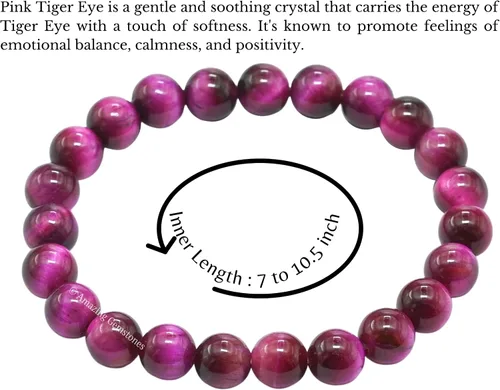 Vista 293 de Amazing Gemstone Crystal Bracelet for Women Men's Gifts - Protection Healing Crystal Bracelet - 8mm Gemstone Beaded Stretchable Bracelet Pulseras