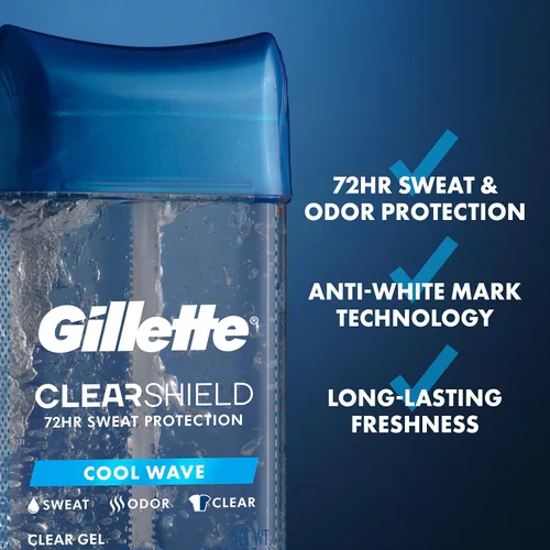 Vista 2 de Gillette Cool Wave, 3.8 oz, 2 unidades (el empaque puede variar)