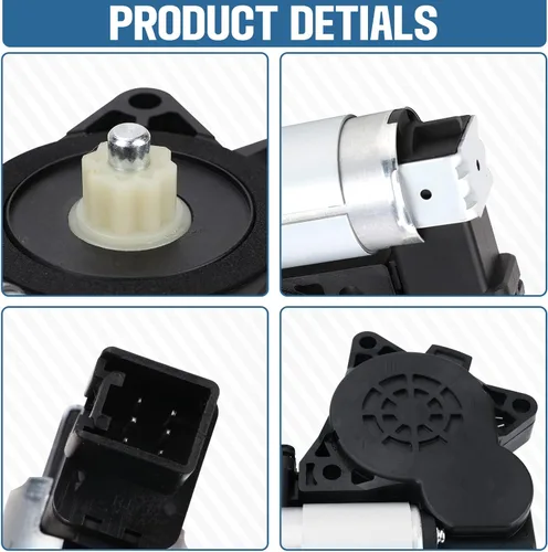 Vista 10 de 742-801 Motor de elevación de ventana eléctrica compatible con Mazda 3, Mazda 5, Mazda 6, Mazda CX-7, Mazda CX-9, Mazda RX-8, Reemplazo #