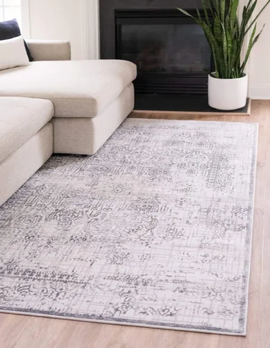 Vista 11 de Unique Loom Aberdeen Collection - Alfombra de área Stanhope (2' 7" x 6' 1" camino, gris/beige)