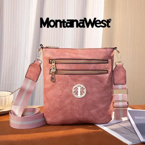 Vista 26 de Montana West Bolsos cruzados para mujer con múltiples bolsillos y correa ajustable