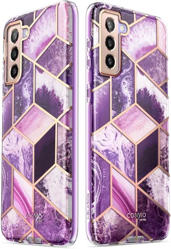 Vista 7 de i-Blason Cosmo Series - Funda para Samsung Galaxy S21 Plus 5G, funda protectora delgada y elegante sin protector de pantalla integrado (meta)
