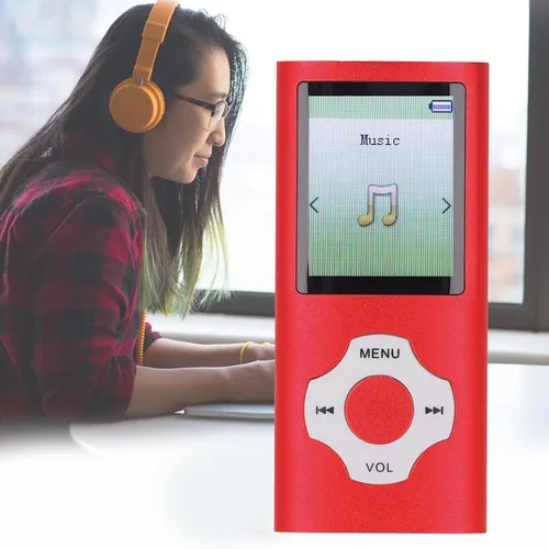 Vista 8 de Reproductor MP3 MP4 con Bluetooth 5.0, reproductor de música portátil de alta fidelidad sin pérdidas con altavoz, reproductor de música de video