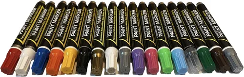 Vista 12 de Marcador de pintura esmaltada de ventaja competitiva MPD Permanente Impermeable Resistente a los rayos UV