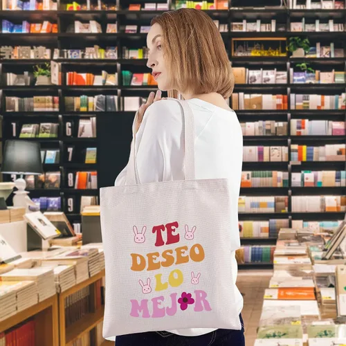 Vista 3 de WZMPA Bolsa de maquillaje para cosméticos de música latina, regalo inspirado en la música, bolsa de maquillaje con cremallera para amigos