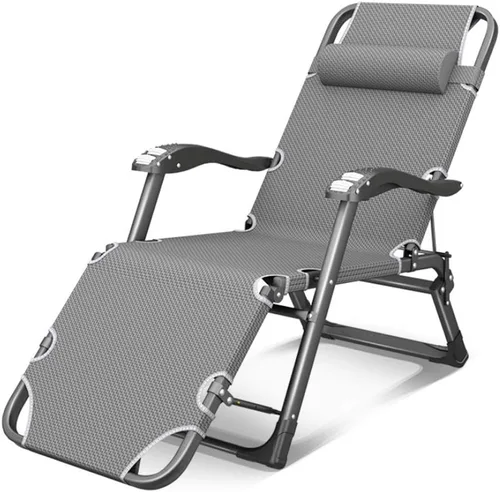 Vista 8 de Comfortable and Stable Heavy Duty Folding Chair Zero Gravity,Sun Lounger Recliner Reclining Deck Chairs Waterproof and Adjustable for Beach Patio G