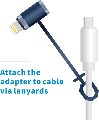 Vista 6 de Meenova Adaptador USB C a Lightning OTG para USB-C DAC, corriente grande de hasta 400mA/5V, compatible con iPhone, iPad, iPod con soporte