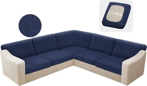 Vista 76 de HDCAXKJ - Fundas impermeables para cojín de sofá modular, fundas elásticas para cojín de sofá de esquina, fundas protectoras de muebles de jacquard