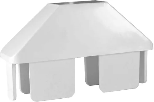 Vista 10 de Tapón de piquete de vinilo blanco de 7/8" x 3" con orejas de perro, se adapta a estacas de 7/8" x 3" (paquete de 5)