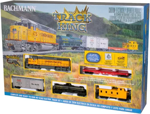 Vista 4 de Bachmann Trains - Juego de tren eléctrico Track King listo para usar, escala HO