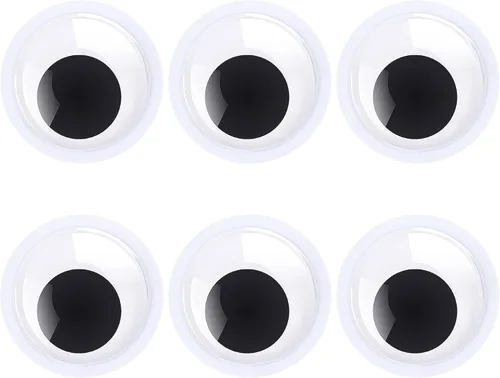 Vista 8 de 6 piezas de 0.6 pulgadas Ojos Googly PETKNOWS, ojos de movimiento autoadhesivos de PETKNOWS para manualidades