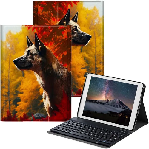 Vista 10 de Funda para Samsung Galaxy Tab S6 Lite 2022/2020 con teclado inalámbrico desmontable y soporte ajustable para proteger la tableta para Samsung Galaxy