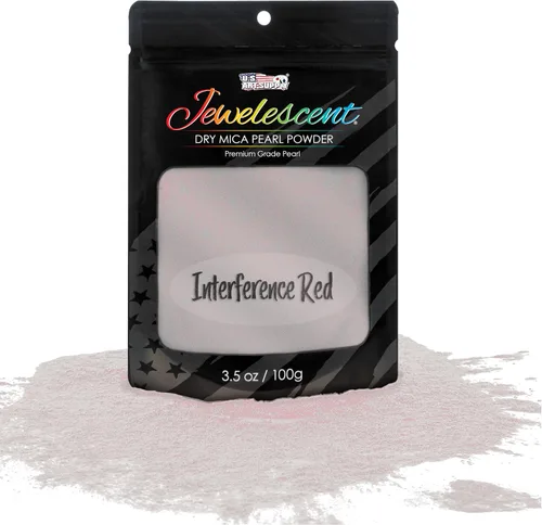 Vista 21 de U.S. Art Supply Polvo de pigmento perla de mica, Aqua 3.5 oz (100g)
