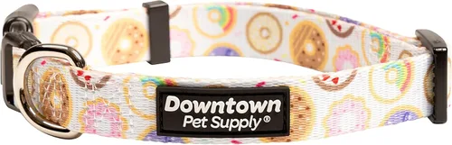 Vista 11 de Downtown Pet Supply - Collar de perro mejor, lindo y elegante - Collar de perro ligero ajustable con hebilla rápida y anillo en D - Apto para lavado