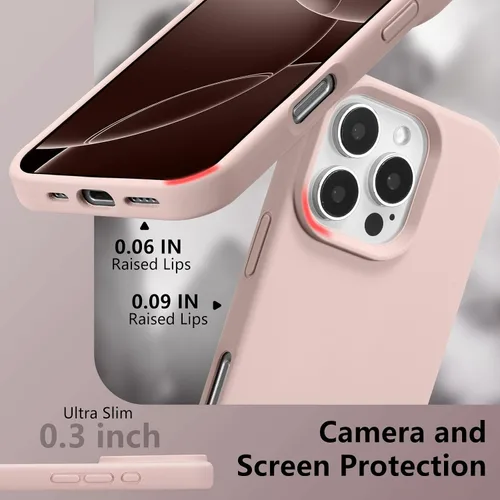 Vista 588 de Funda magnética de silicona para iPhone 13 Pro, color blanco antiguo [Compatible con Magsafe] [Forro de microfibra suave antiarañazos], funda