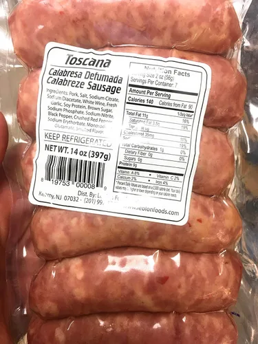 Vista 2 de Salchicha Linguica Brasileña Calabresa