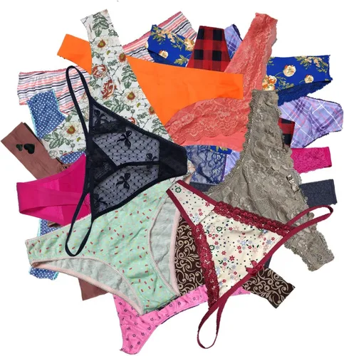 Vista 4 de LUSTA Paquete de tangas variadas para mujer, ropa interior, bikini, hipster, tangas, varios paquetes de tangas