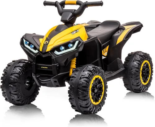 Vista 8 de 12V Kids Ride On ATV, alimentado por batería, eléctrico de cuatro ruedas Rojo