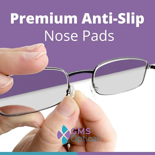 Vista 4 de Screw-in Nose Pads Round 11mm Small 10 Pairs Eye Glasses Nose Pads Non Slip