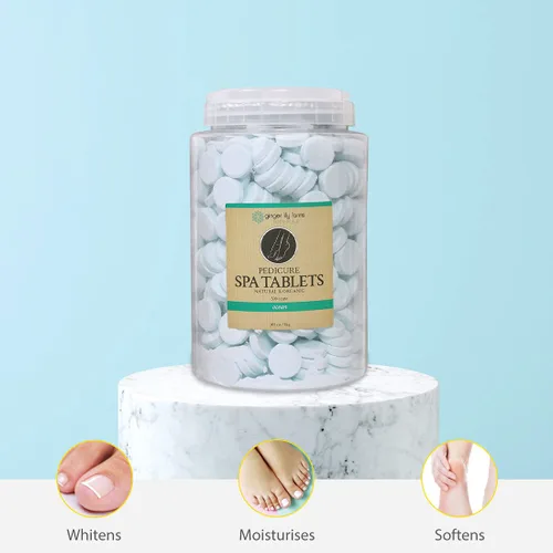 Vista 4 de Ginger Lily Farms Botanicals - Tabletas de spa de pedicura, naturales y orgánicas, repone la humedad, suaviza y acondiciona la piel, aroma oceánico