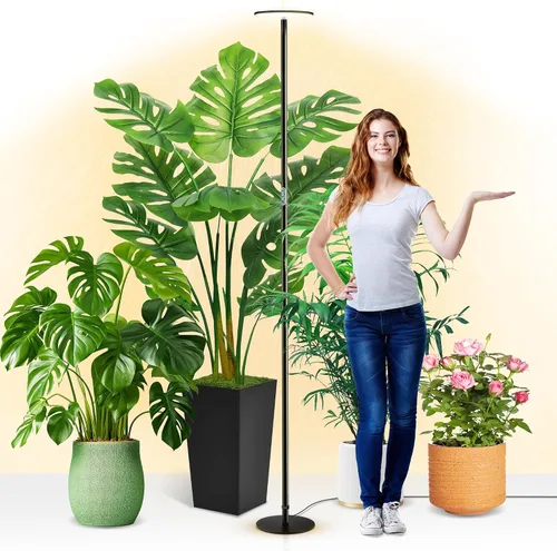 Vista 10 de chiphy Luces de cultivo, luz de planta de espectro completo de 85" para plantas de interior, temporizador de 4/8/12H, lámpara de cultivo de 40W, 10