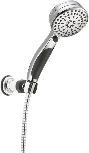 Vista 2 de Delta Faucet 9-Spray Touch-Clean - Ducha de mano con manguera, acero inoxidable 55424-SS, 0.5