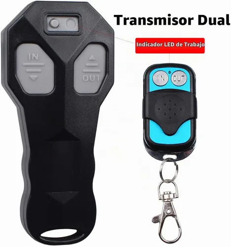 Vista 2 de Kit de control remoto de cabrestante inalámbrico para coche, camión, Jeep, ATV, SUV, 12V, interruptor de auricular, recuperación, inalámbrico
