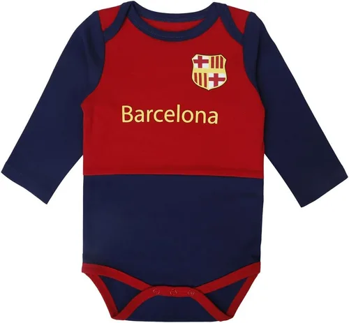Vista 4 de IDONEKER Mameluco de Barcelona recién nacido para niños y niñas, ropa de bebé corta y de manga larga Body de fútbol único para equipo infantil