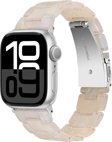Vista 17 de Miimall Women Resin Bands for Apple Watch Series 10 9 8 7 6 5 4 3 2 1 Ultra SE Colorful Dressy Cute Classy Lightweight Comfort 38mm 40mm 41mm 42mm