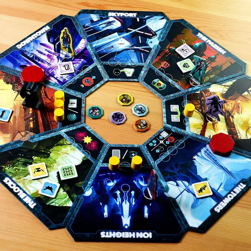 Vista 2 de Burnt Island Juegos en demasiado profundo: juego de mesa de estrategia, para 1-5 jugadores, mayores de 14 años