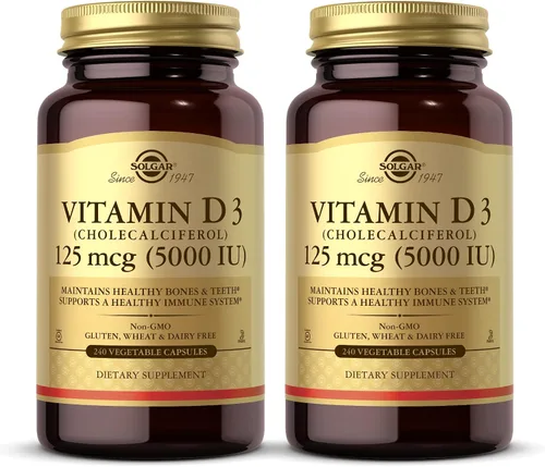 Vista 10 de Solgar - Vitamina D3 (colecalciferol) 125 MCG (5000 UI), 100 cápsulas blandas - Ayuda a mantener huesos y dientes sanos - Apoyo al sistema
