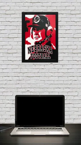 Vista 5 de Póster de Tom Osborne Nebraska Cornhuskers (13.0 x 18.9 in)