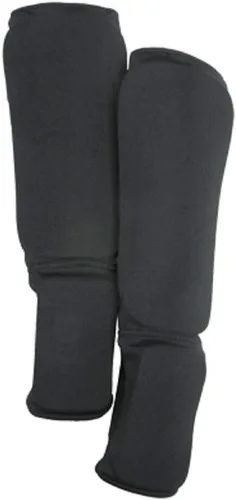 Vista 2 de Pro Force Espinilleras de tela combinada, color negro, talla grande