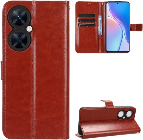 Vista 8 de Funda para Honor X50i, funda de cuero con tapa para Honor X50i 5G CRT-AN00 Case Gold Oro
