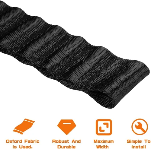 Vista 5 de Correa de puerta para Jeep TJ JK JKU JL JLU, correas de control de puerta para Jeep Wrangler, correa de control de limitación de puerta ajustable