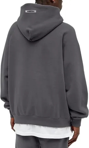 Vista 3 de KOWNIT Sudadera unisex con capucha de hip hop para parejas, 100% algodón, sudadera con capucha de forro polar, sudadera con estampado de letras