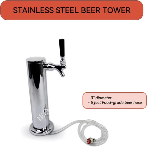 Vista 2 de BACOENG Kit de conversión de cerveza sin tanque Kegerator de torre estándar